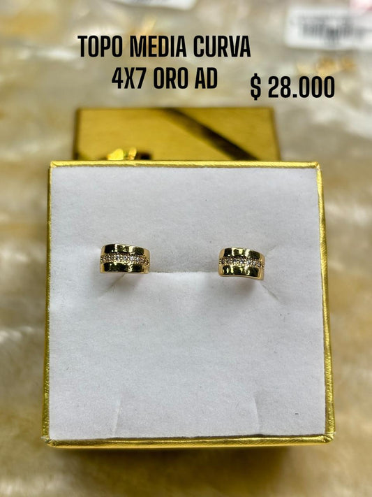 TOPO MEDIO CURVA 4X7 ORO AD