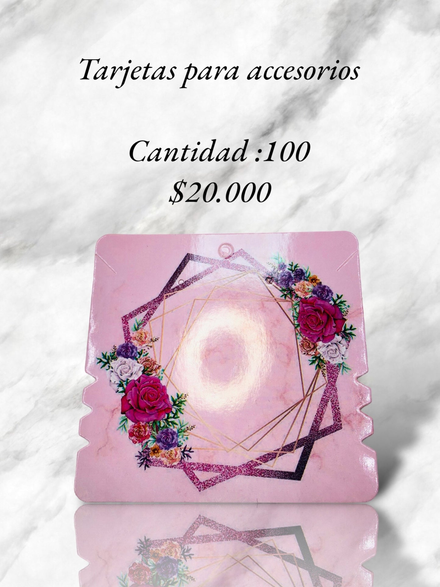 Tarjetas para exhibir pulseras