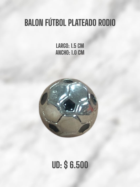 BALIN DE FÚTBOL PLATEADO RODIO