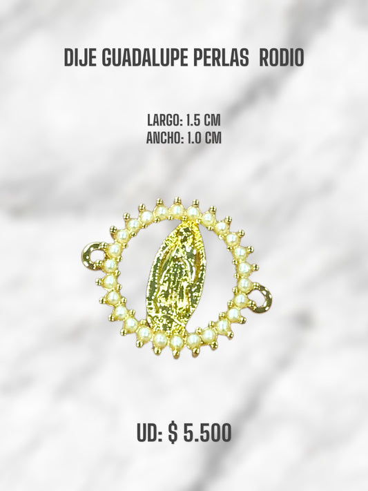 DIJE GUADALUPE PERLAS RODIO