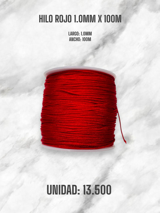 HILO ROJO 1.0MM X 100M