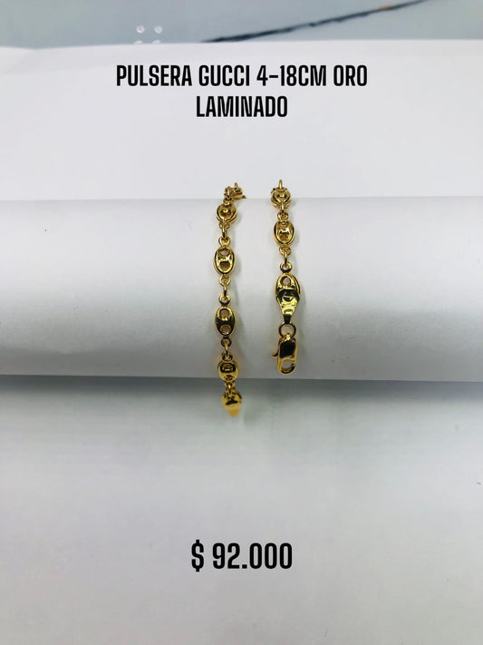 PULSERA GUCCI 4-18CM ORO LAMINADO