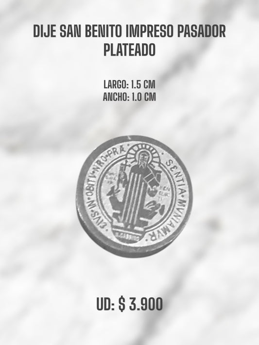 SAN BENITO IMPRESO PLATEADO