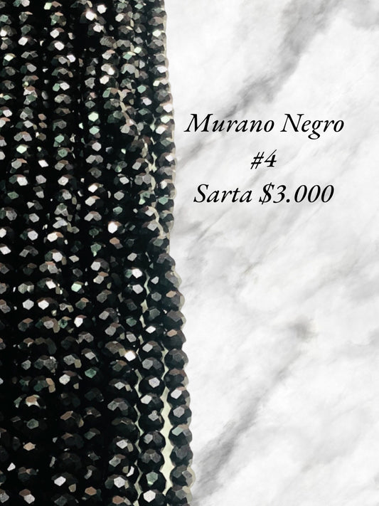 SARTA DE MURANO NEGRO #4