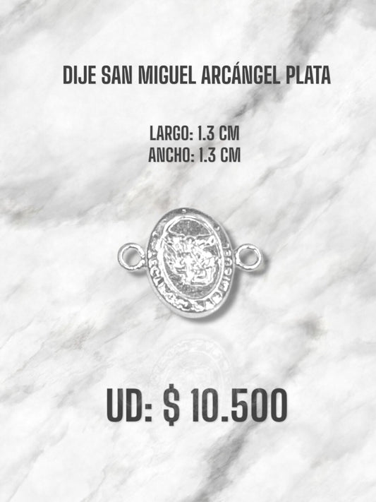 DIJE SAN MIGUEL ARCÁNGEL PLATA