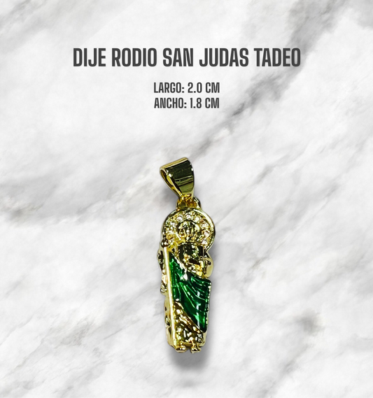 DIJE SAN JUDAS TADEO COLGANTE RODIO