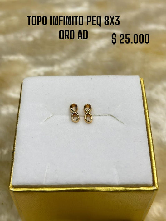 TOPO INFINITO PEQ 8X3 ORO AD