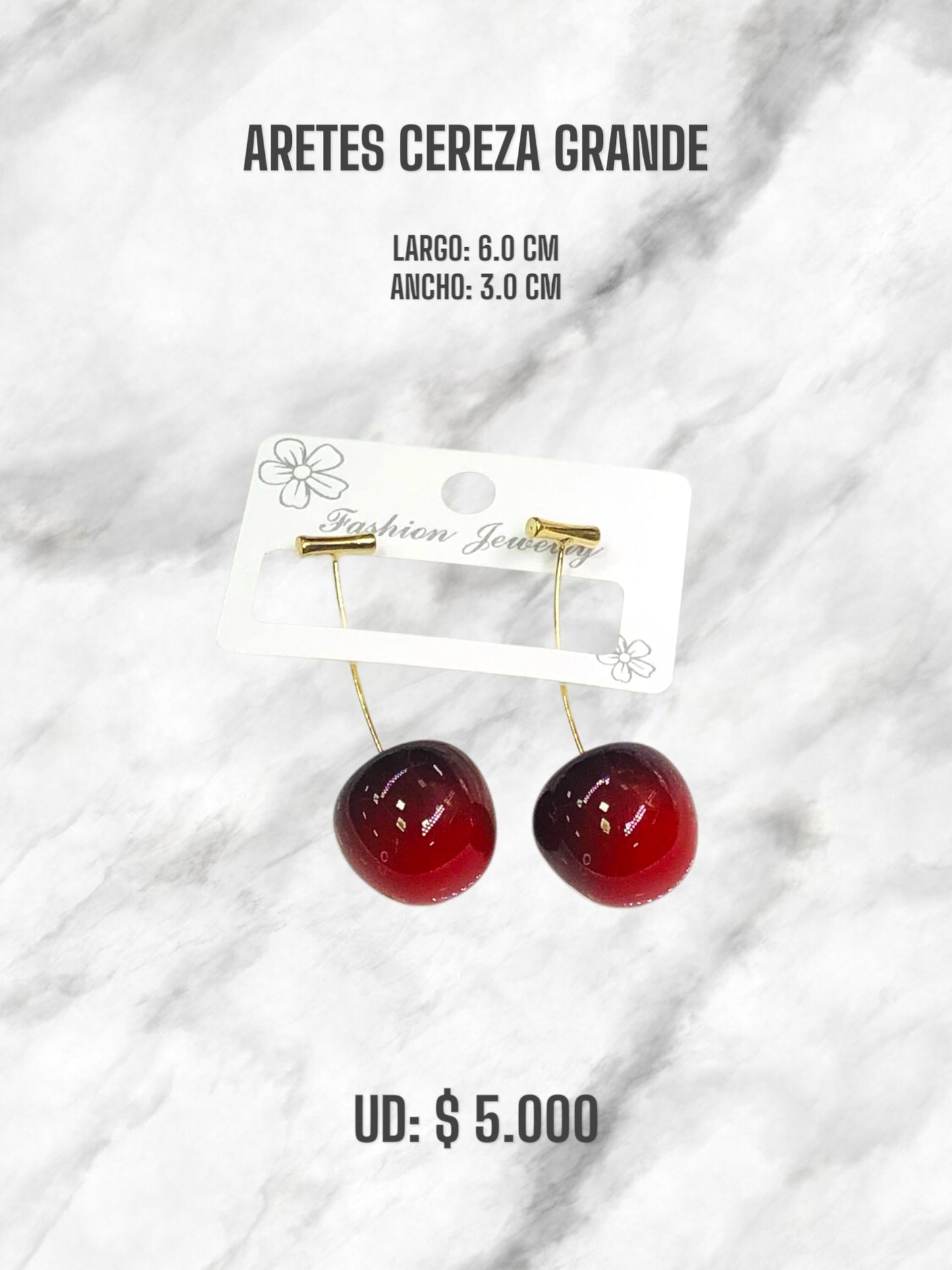 ARETES CEREZA GRANDE
