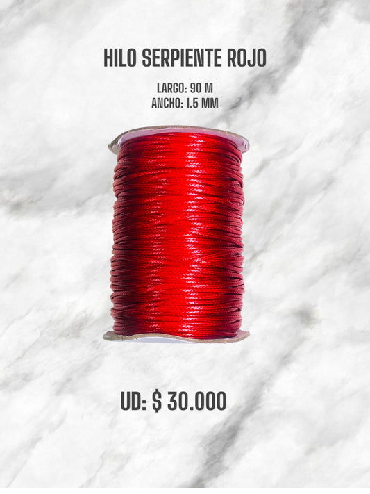 HILO SERPIENTE ROJO
