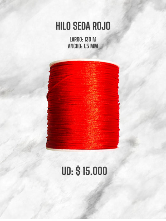 HILO SEDA ROJO 1.5MM 130M