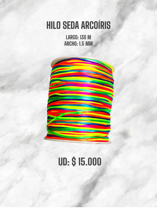 HILO SEDA ARCOÍRIS 1.5MM 130M