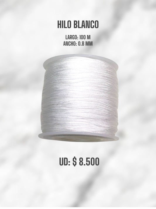 HILO BLANCO 0.8MM 100M