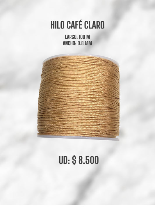 HILO CAFÉ CLARO 0.8MM 100M