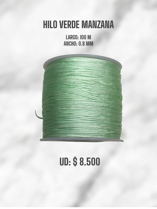 HILO VERDE MANZANA 0.8MM 100M