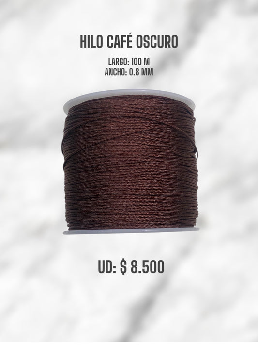 HILO CAFÉ OSCURO 0.8MM 100M