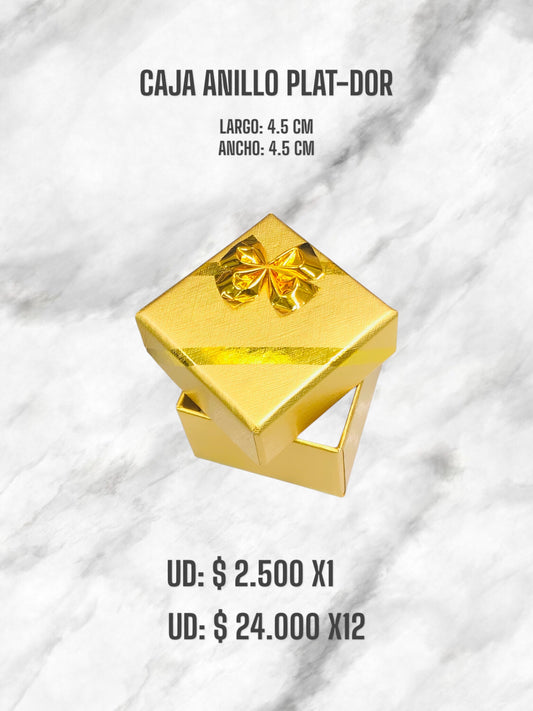 CAJA ANILLO DORADO