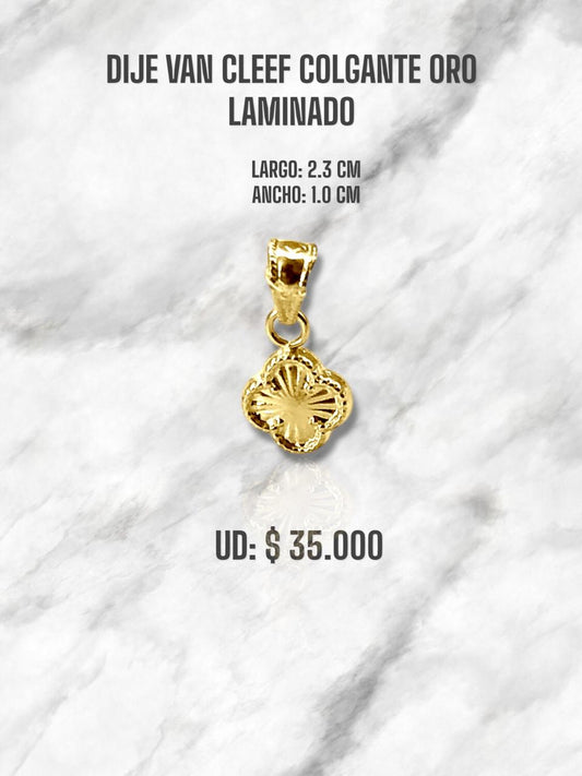 DIJE VAN CLEEF COLGANTE ORO LAMINADO