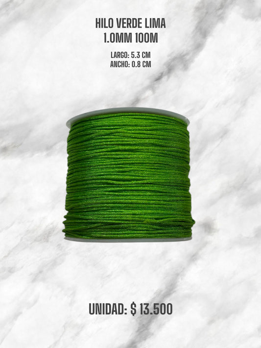 HILO VERDE LIMA 1.0MM 100M