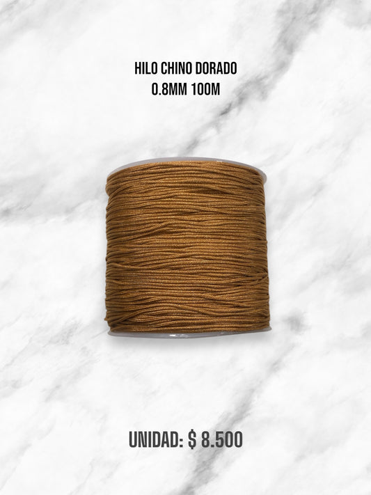 HILO CHINO DORADO 0.8MM 100M