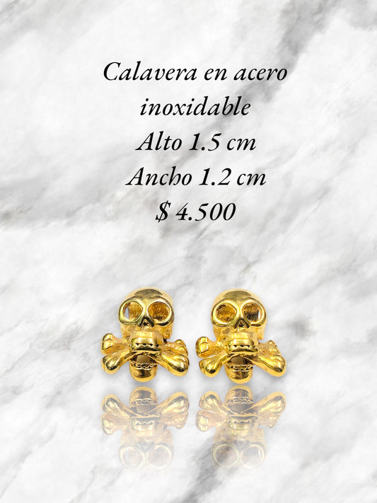 Calavera en acero inoxidable