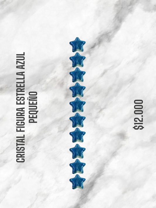 CRISTAL FIGURA AZUL PEQUEÑA