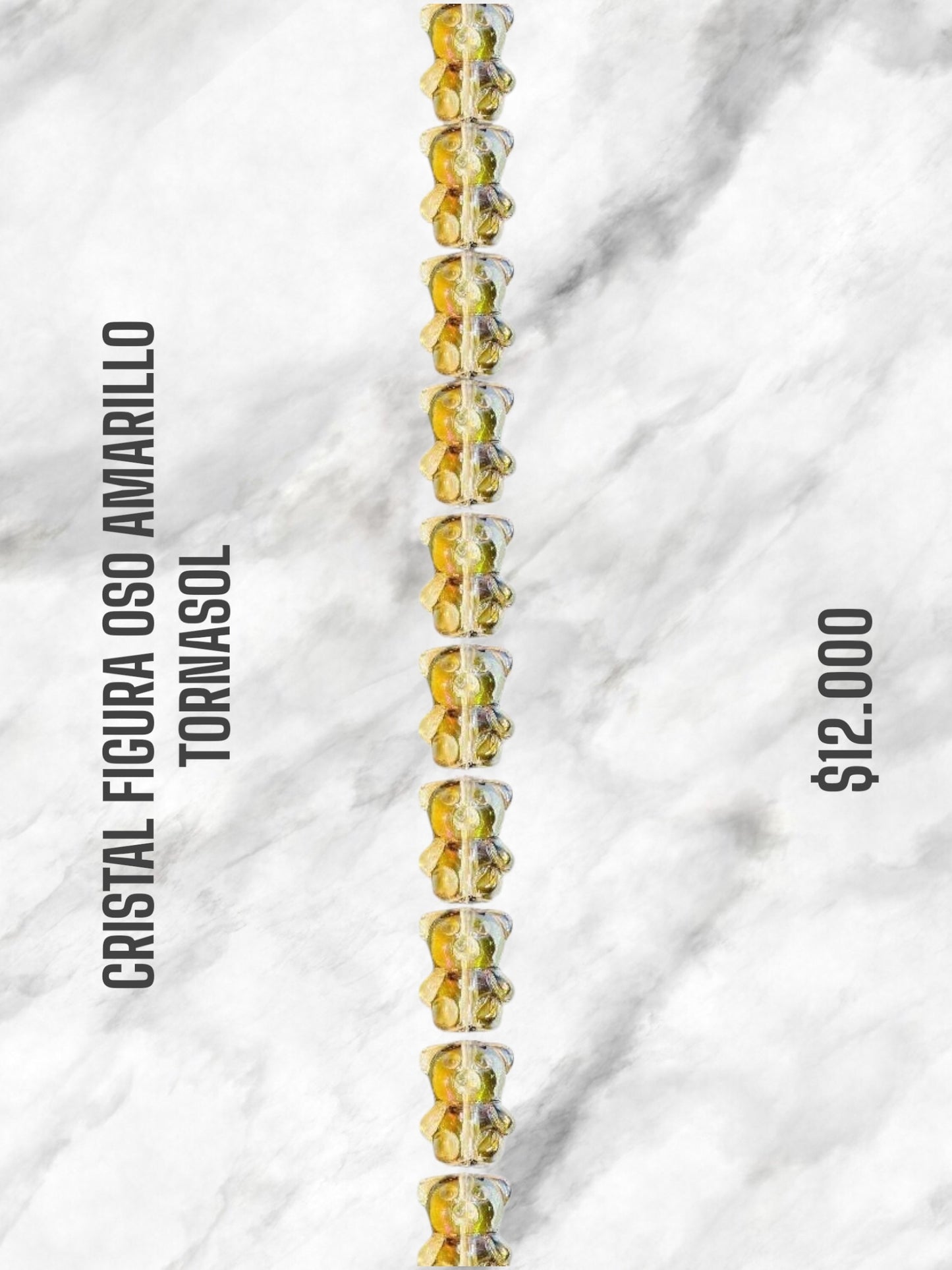 CRISTAL FIGURA OSITO AMARILLO TORNASOL