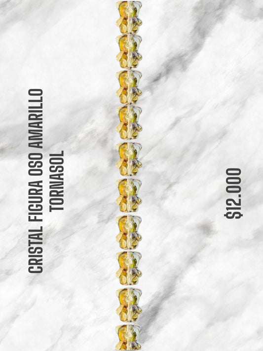 CRISTAL FIGURA OSITO AMARILLO TORNASOL