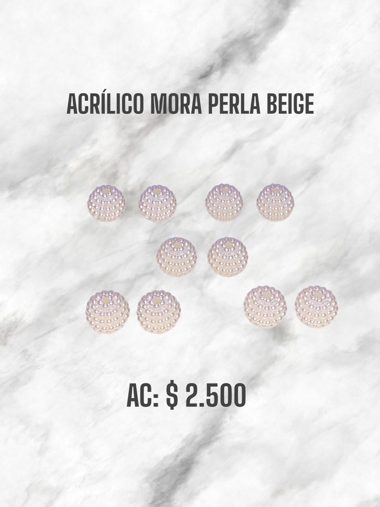 ACRÍLICO MORA PERLA BEIGE
