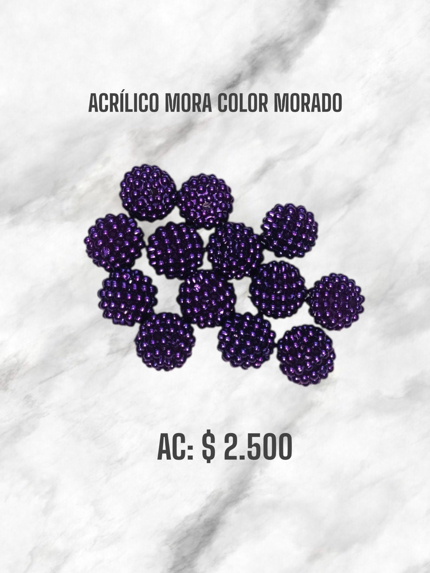 ACRÍLICO MORA COLOR MORADO