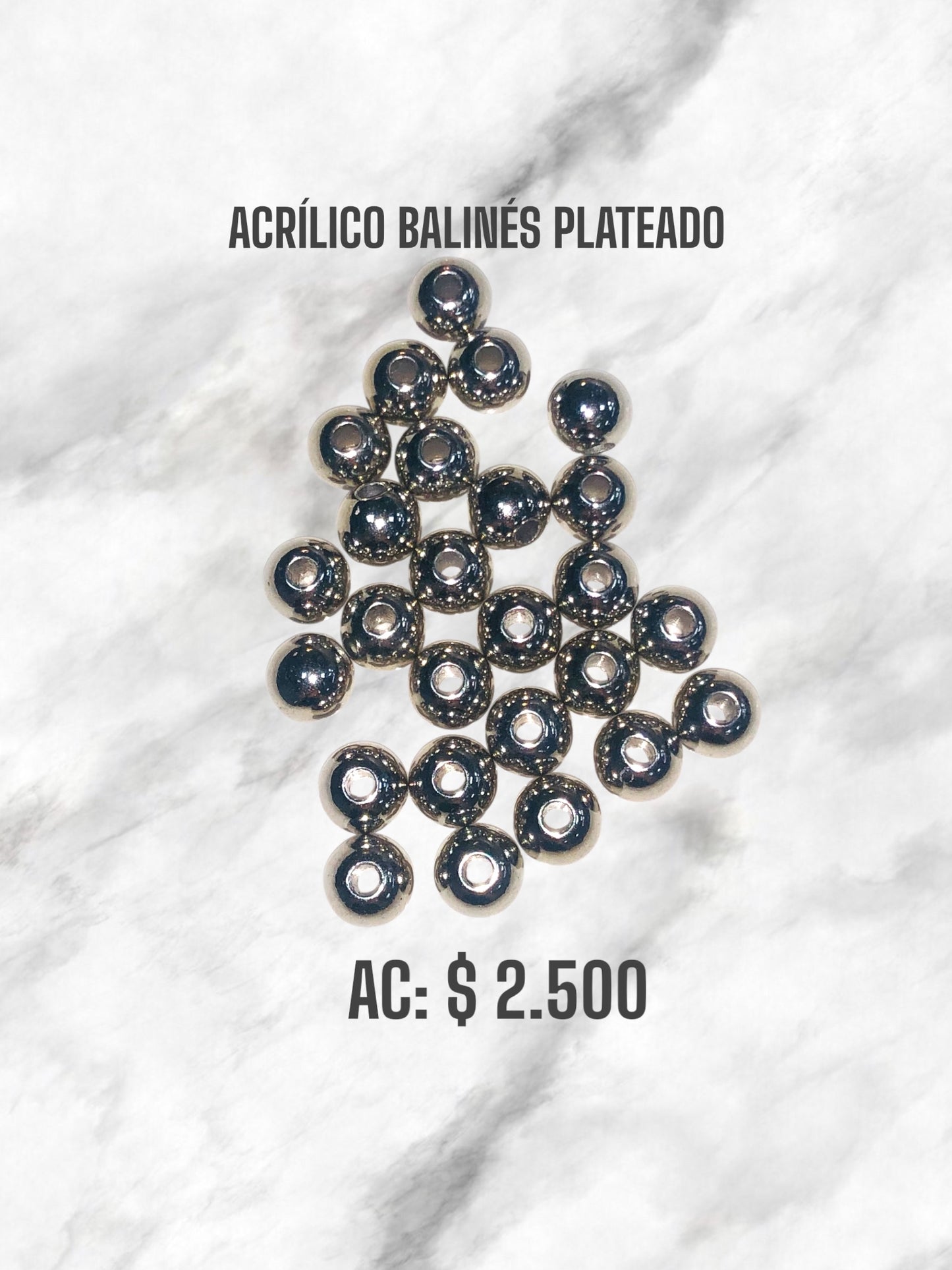 ACRÍLICO BALINÉS PLATEADO