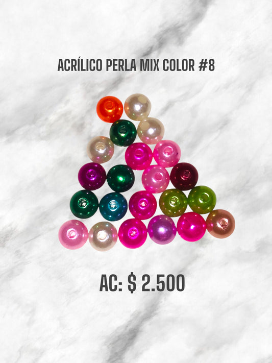 ACRÍLICO PERLA MIX COLOR #8
