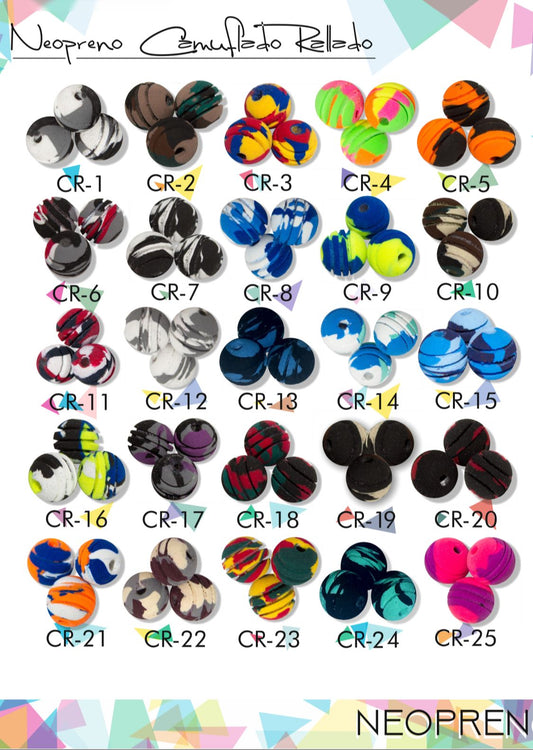 NEOPRENO RAYADO CAMUFLADO PAQUETES X100