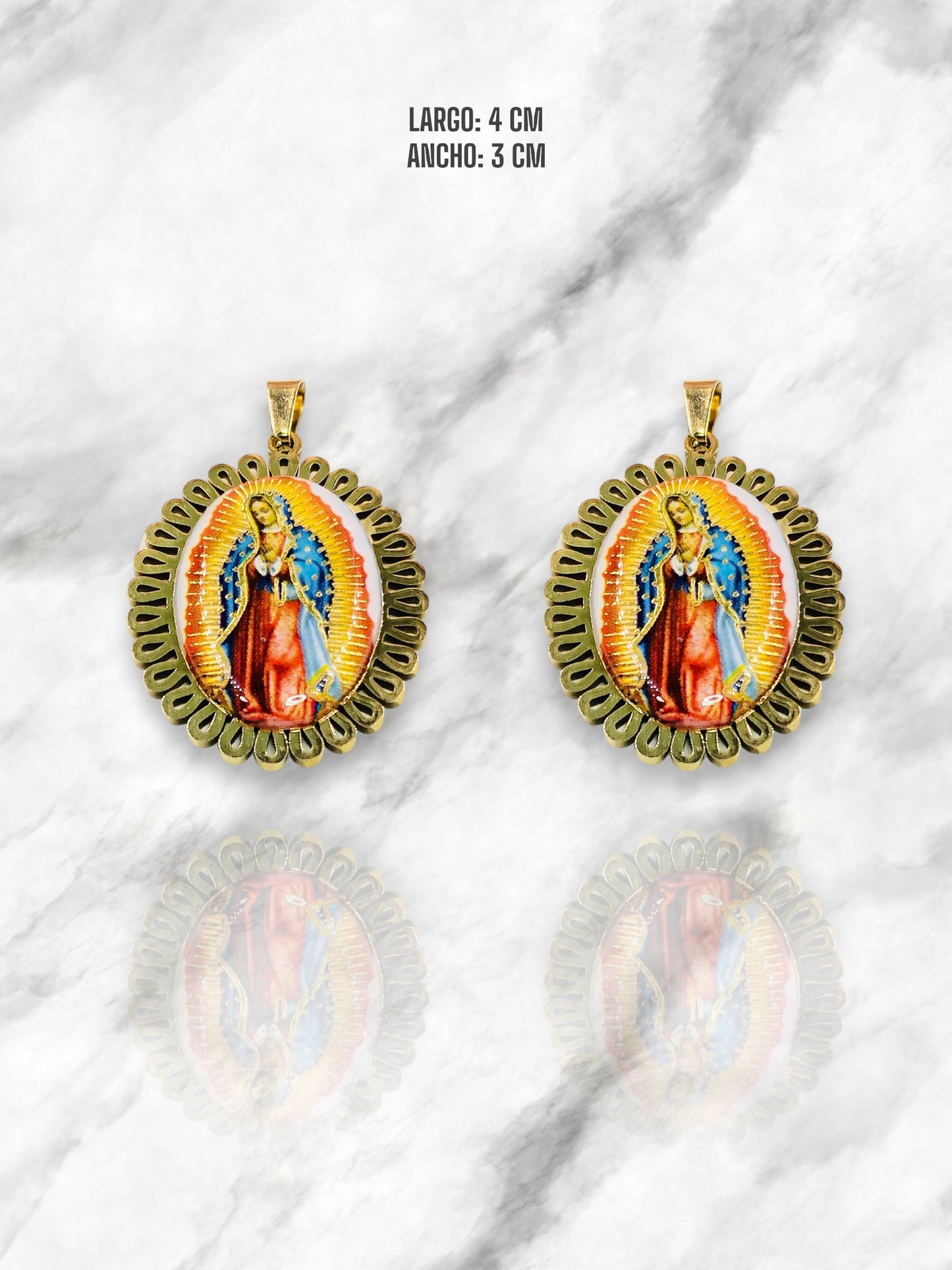 DIJE VIRGEN GUADALUPE ACERO DODO (colgante)