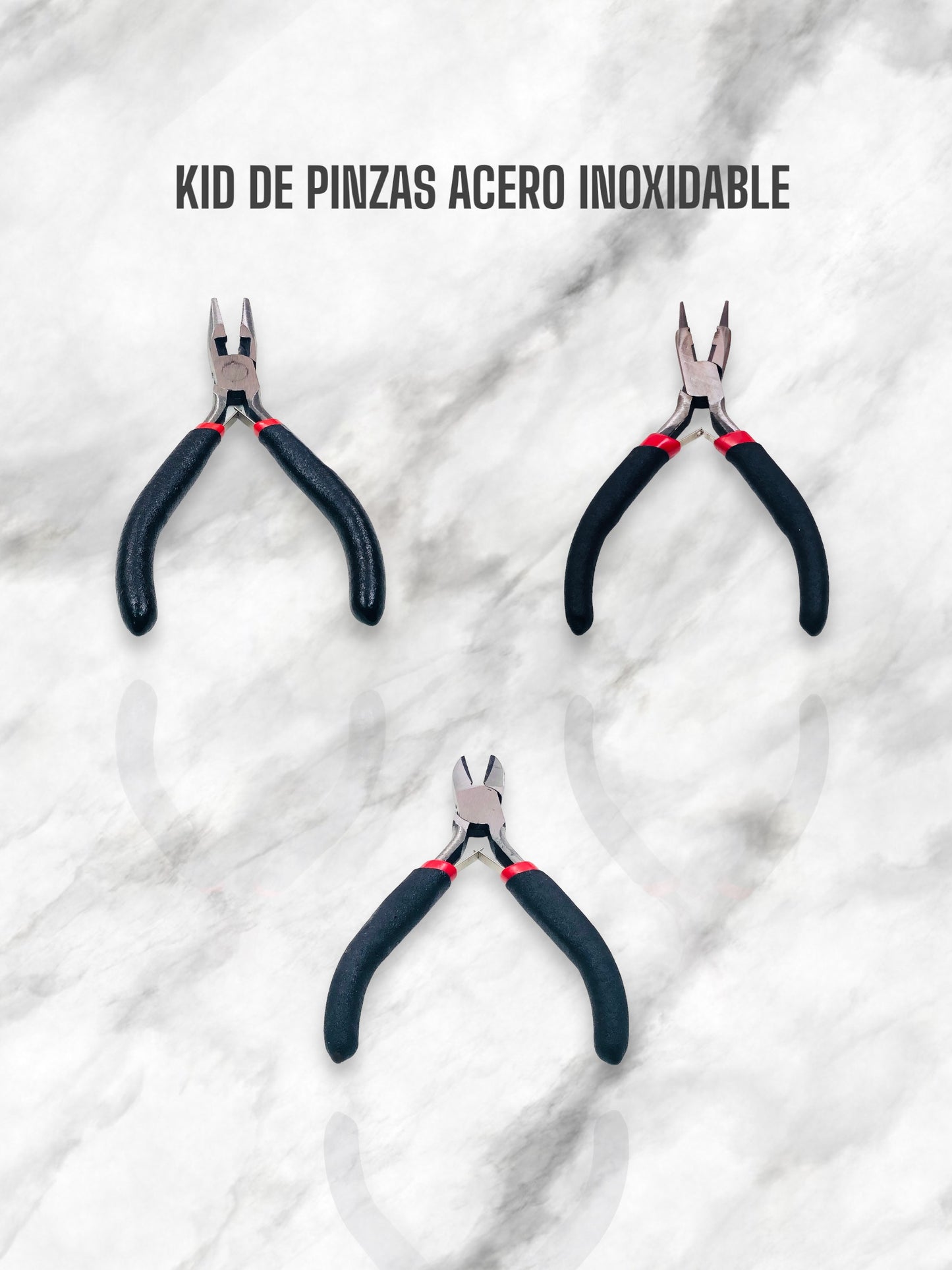 KID DE PINZAS ACERO INOXIDABLE