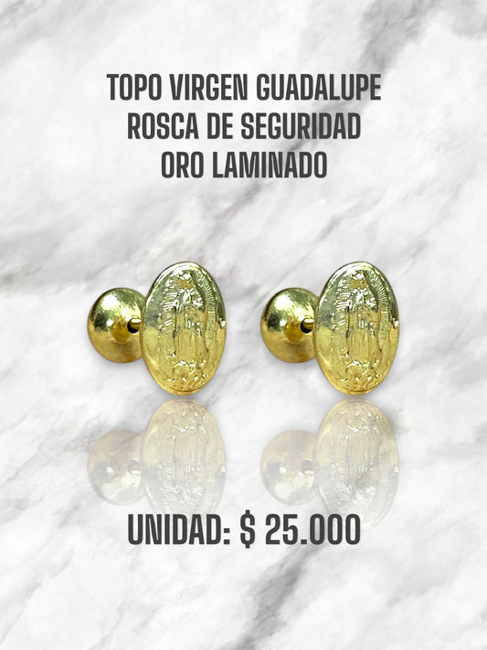 TOPO GUADALUPE ROSCA S. ORO LAMINADO