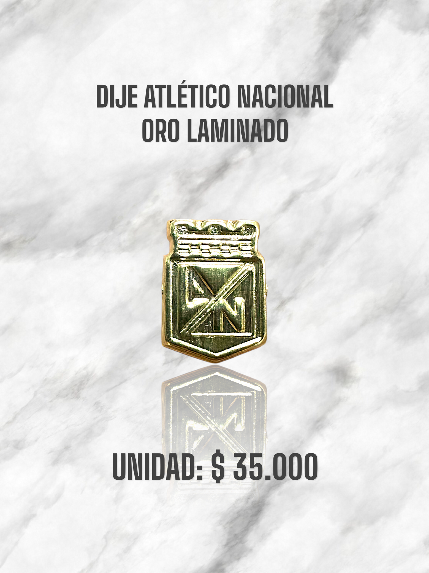 DIJE ATLÉTICO NACIONAL ORO LAMINADO