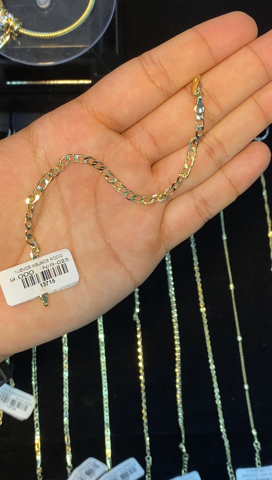PULSERA ESCLAVA 20CM RODIO