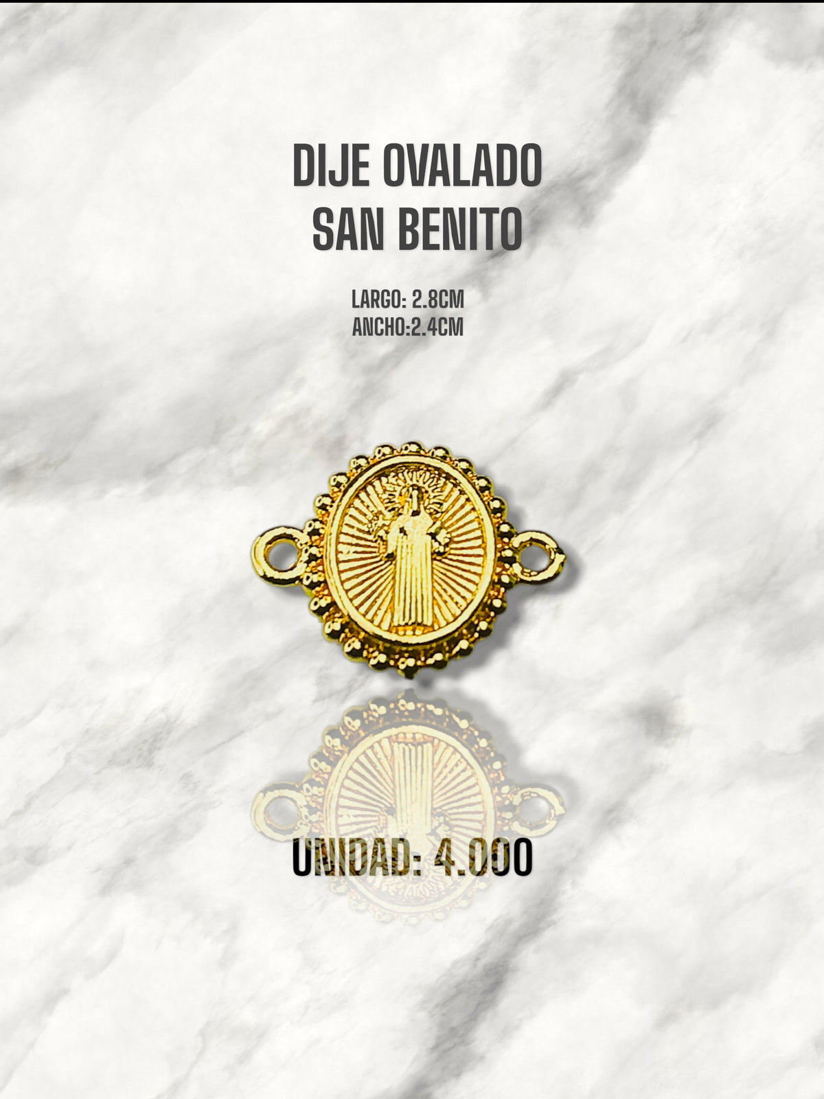 DIJE OVALADO SAN BENITO