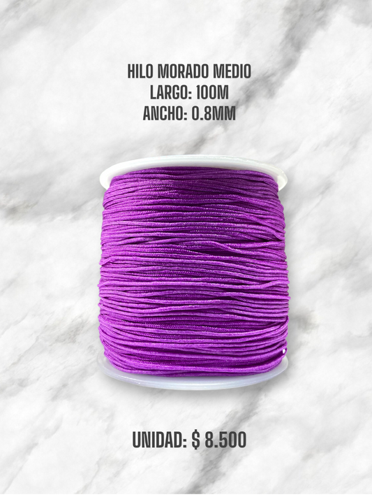 HILO MORADO MEDIO 0.8MM 100M