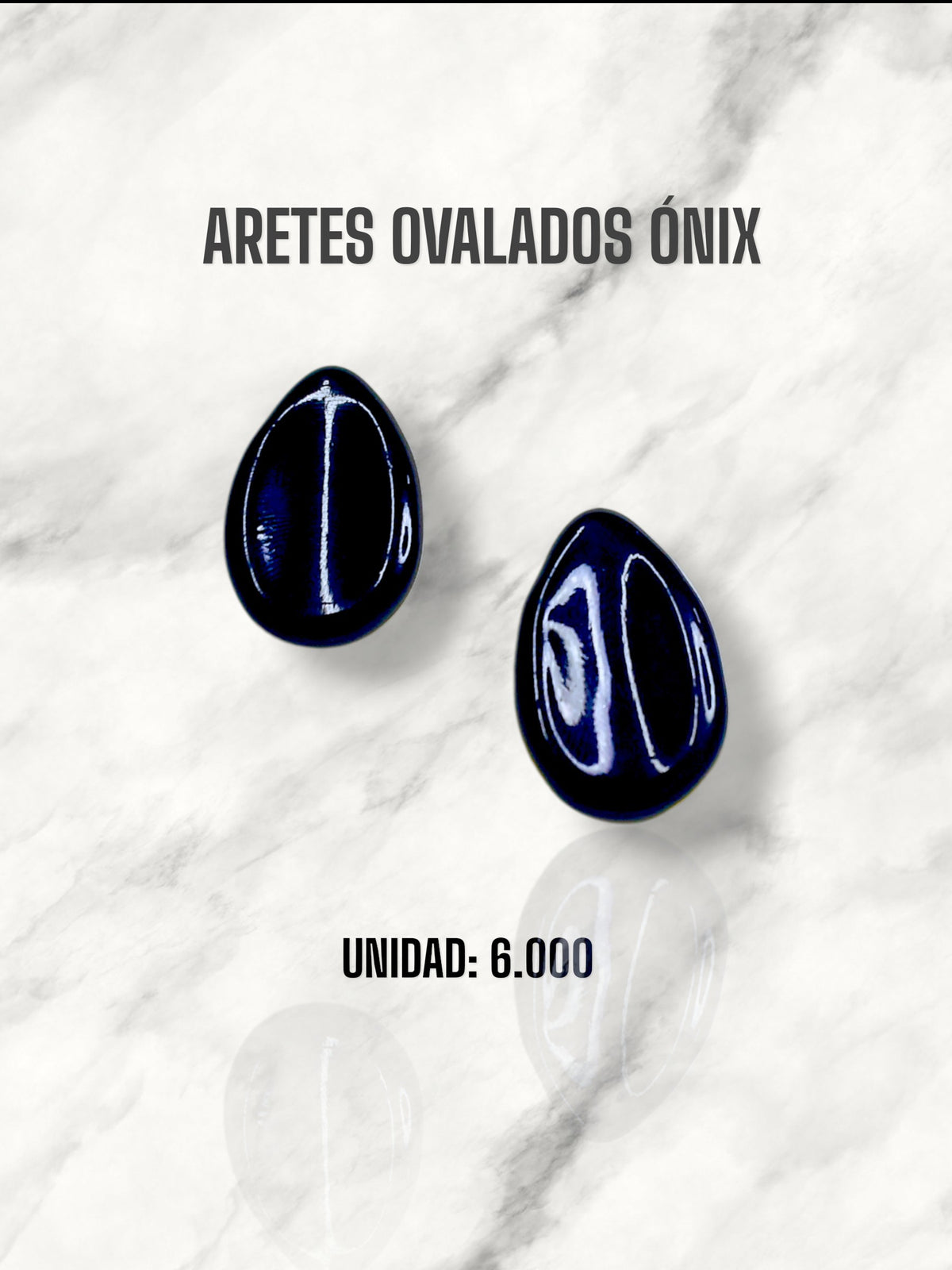 ARETES OVALADOS ONIX