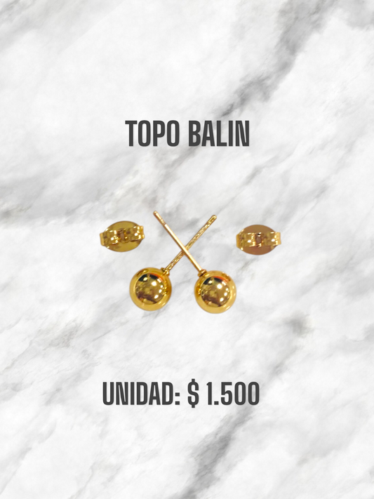 TOPO BALIN DORADO #6