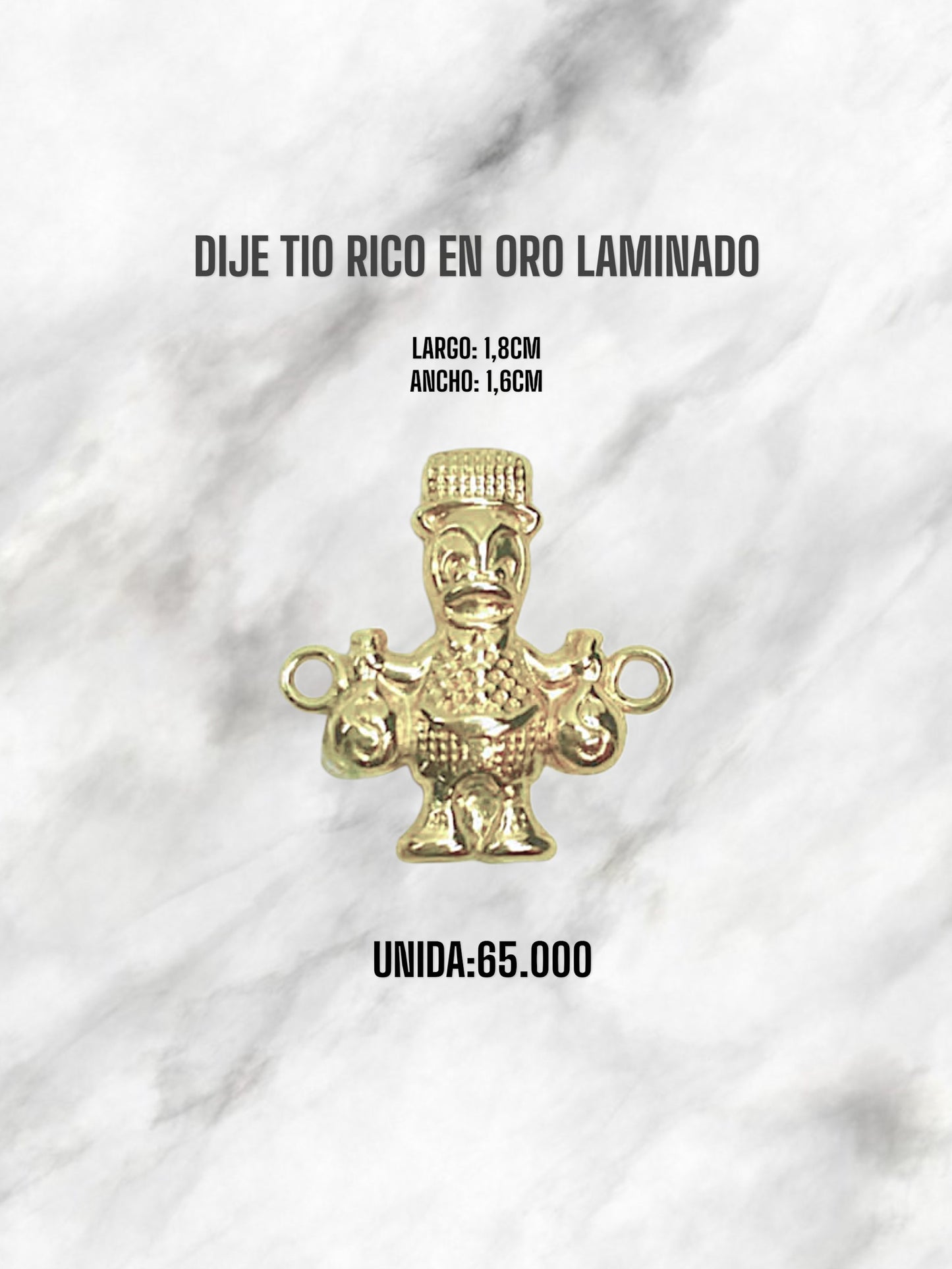 DIJE TIO RICO EN ORO LAMINADO