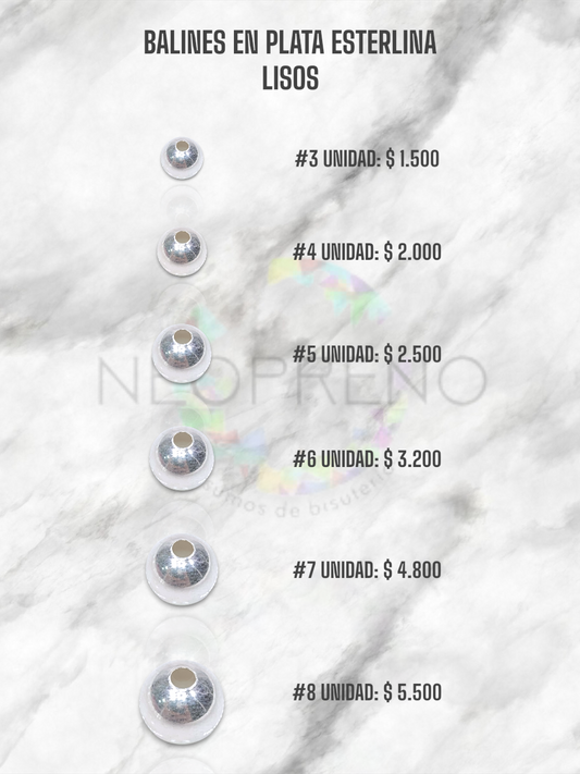 BALIN PLATA LISO