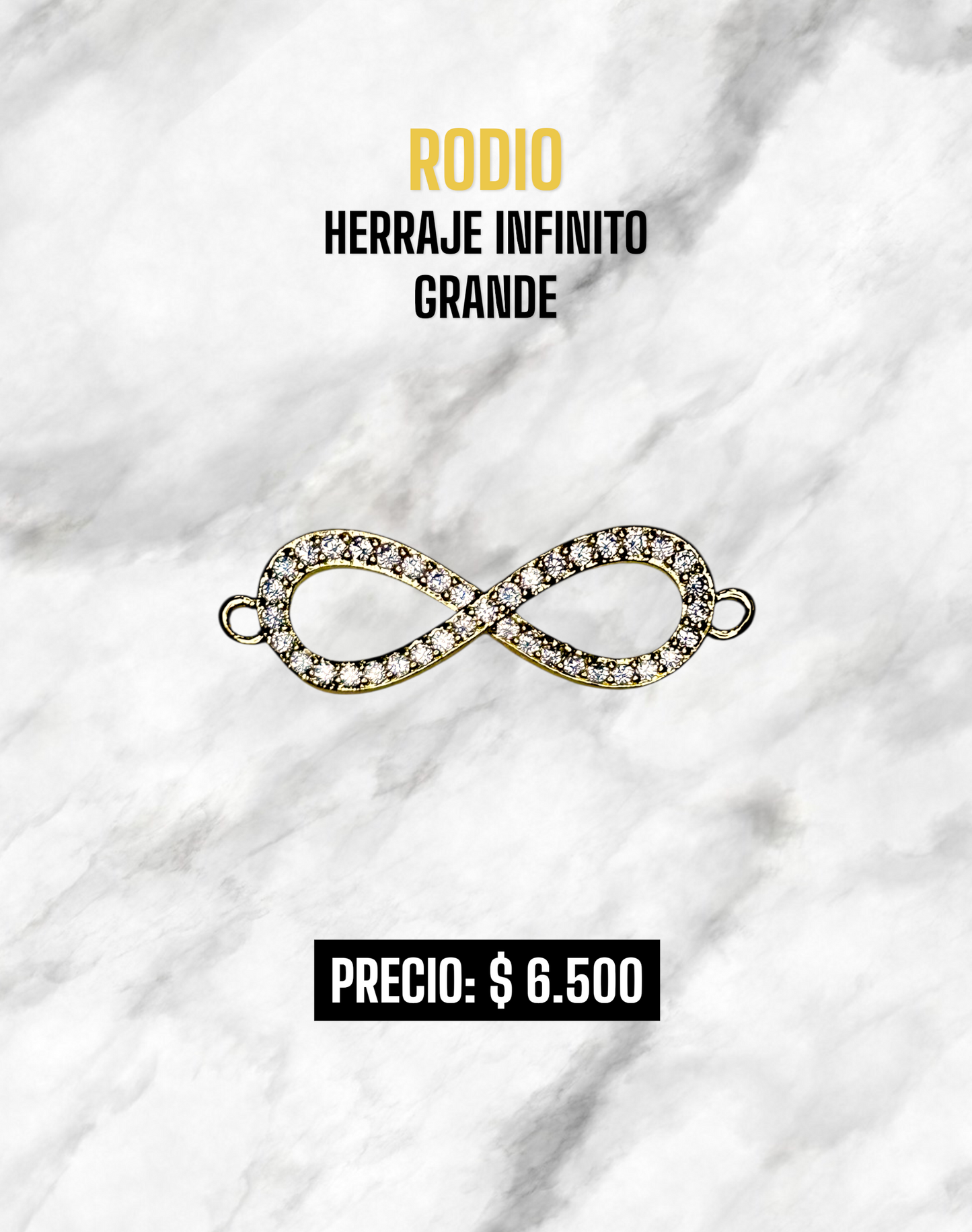 HERRAJE INFINITO GRANDE RODIO