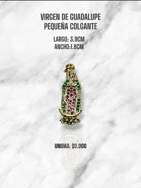 VIRGEN DE GUADALUPE PEQUEÑA COLGANTE