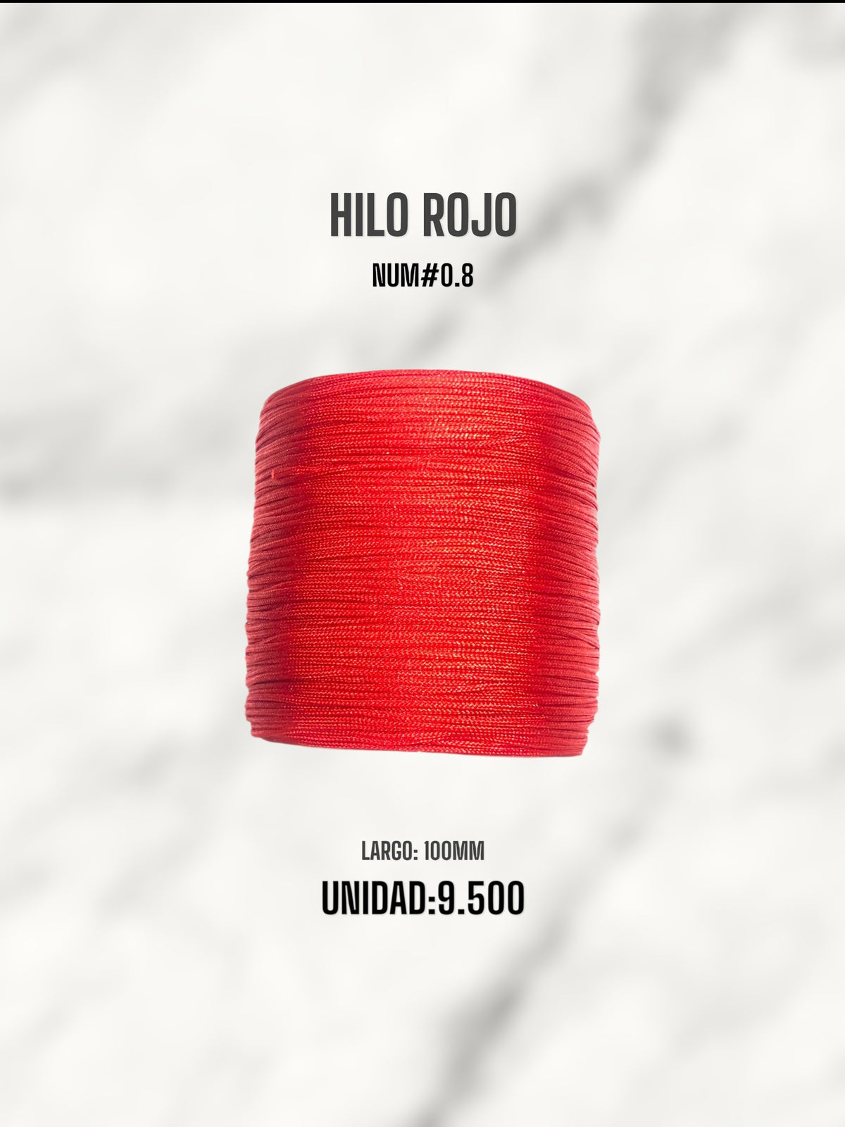 HILO ROJO 0.8MM 100M