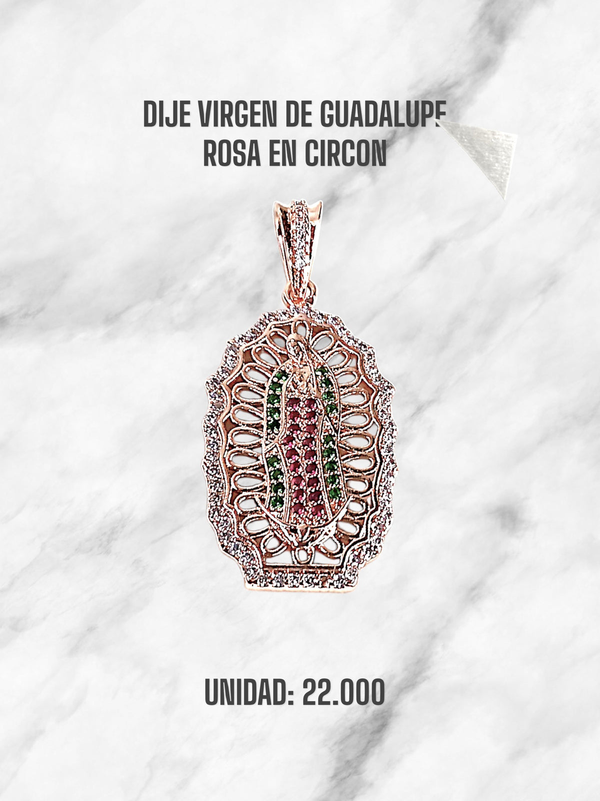 VIRGEN DE GUADALUPE CIRCON BRILLANTE