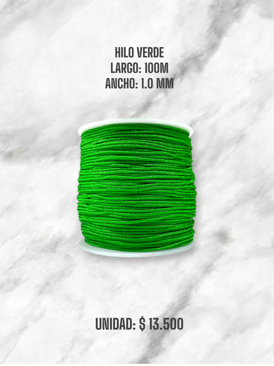HILO VERDE 1.0MM 100M
