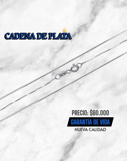 CADENA DE PLATA