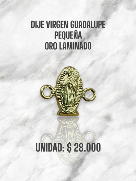 DIJE VIRGEN GUADALUPE PEQUEÑA PULSO ORO LAMINADO